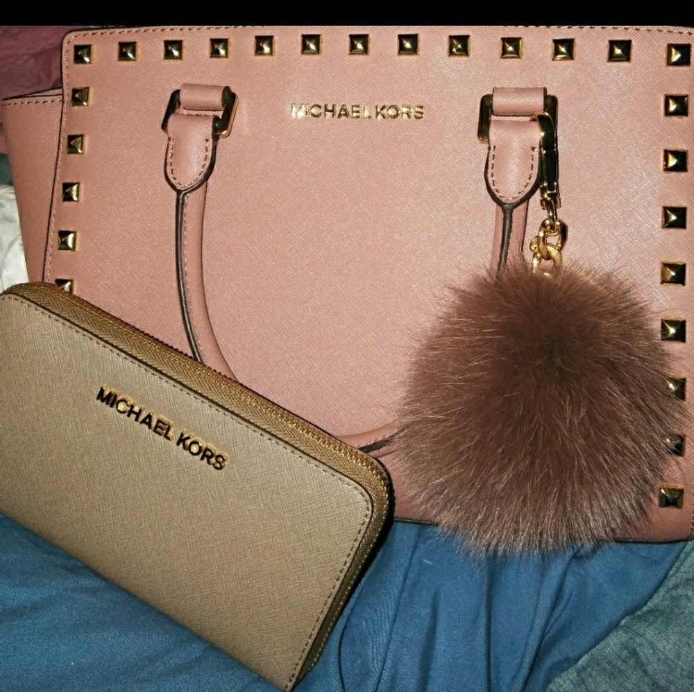 Michael kors studded Selma purse